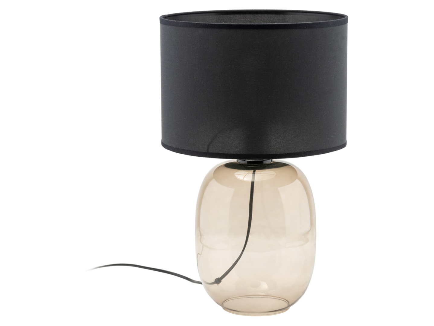 Lampa stołowa Melody szklana czarna