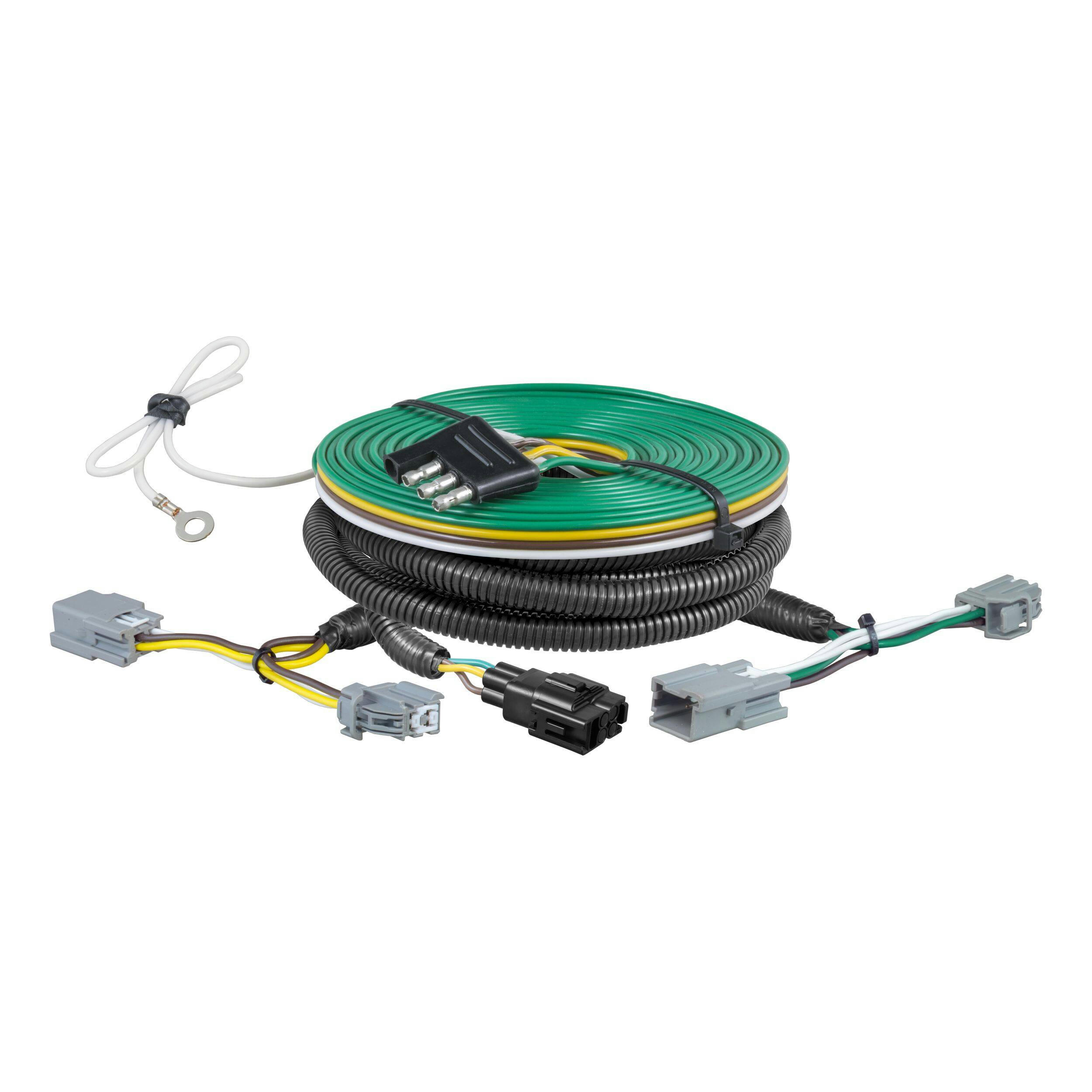 CURT 58977 Custom Towed-Vehicle RV Wiring Harness for Dinghy Towing, Fits Select Ford Fiesta