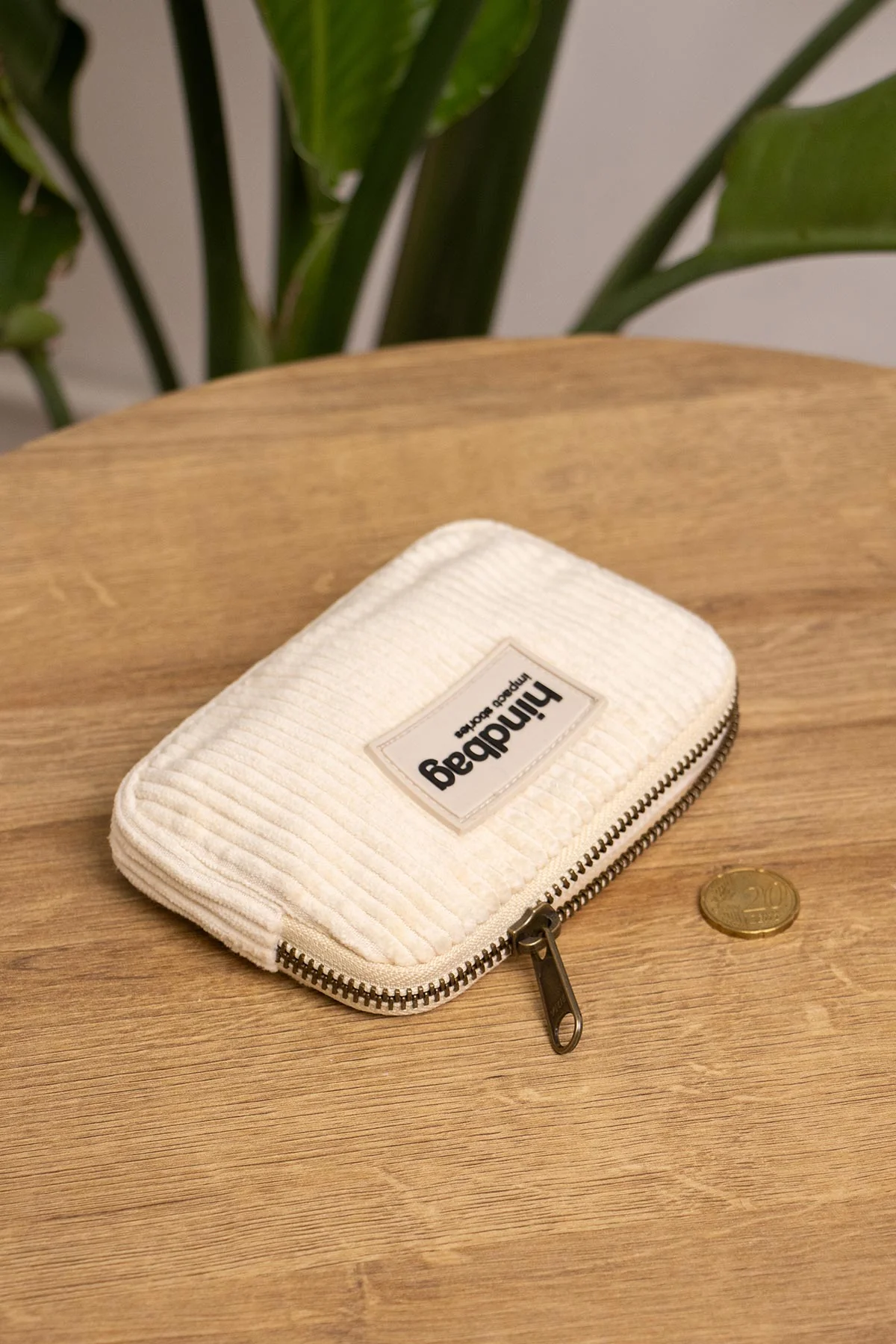 Porte-monnaie Lili Velours Beige