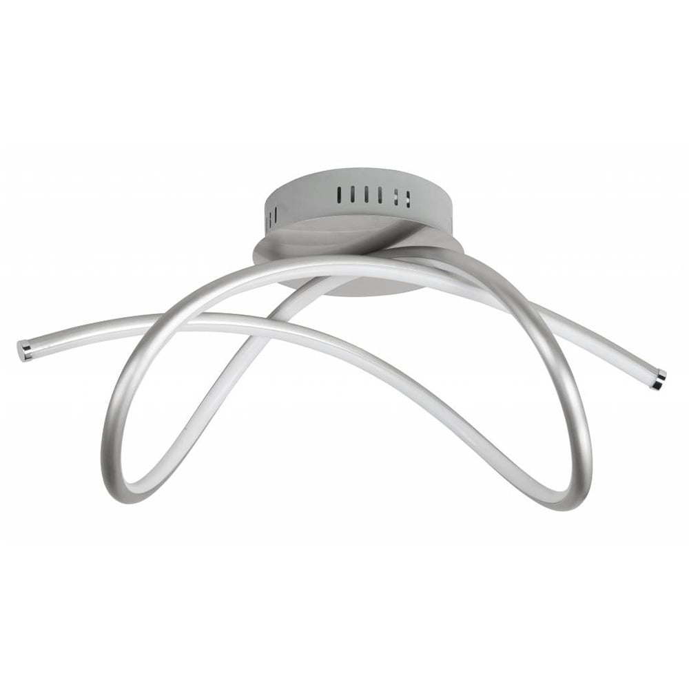 Highlight plafondlamp Plaza - 1 lichts - 53 x 26  cm - mat chroom