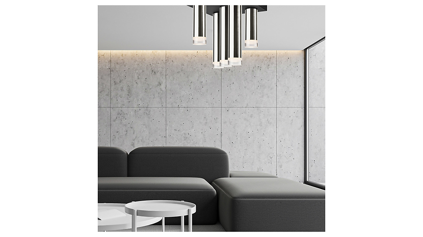 Lampa sufitowa Diego 5-punktowa aluminiowa czarno-srebrna