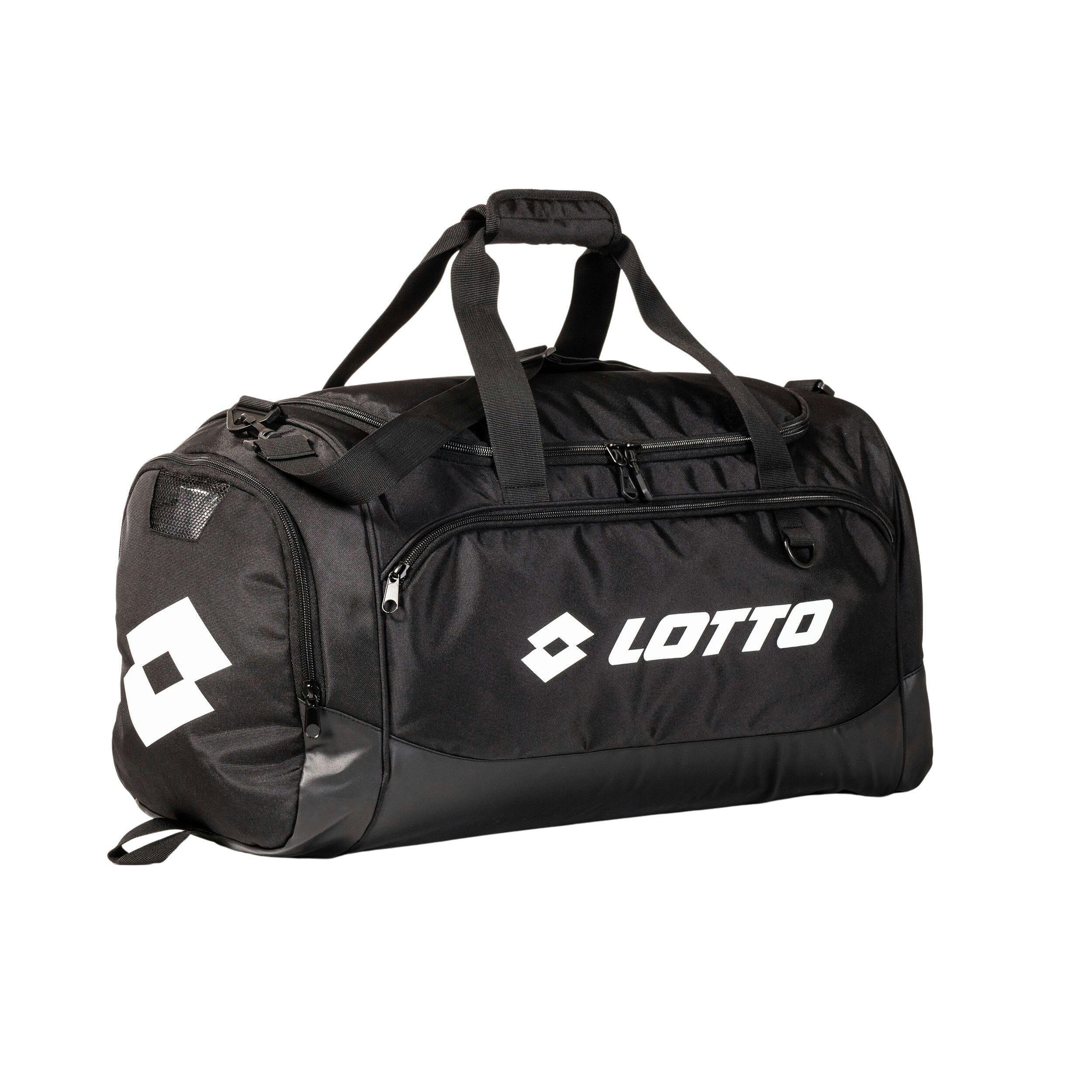 Lotto Soccer Duffle Bag for Youth/Adults, Polyester, Small, Black