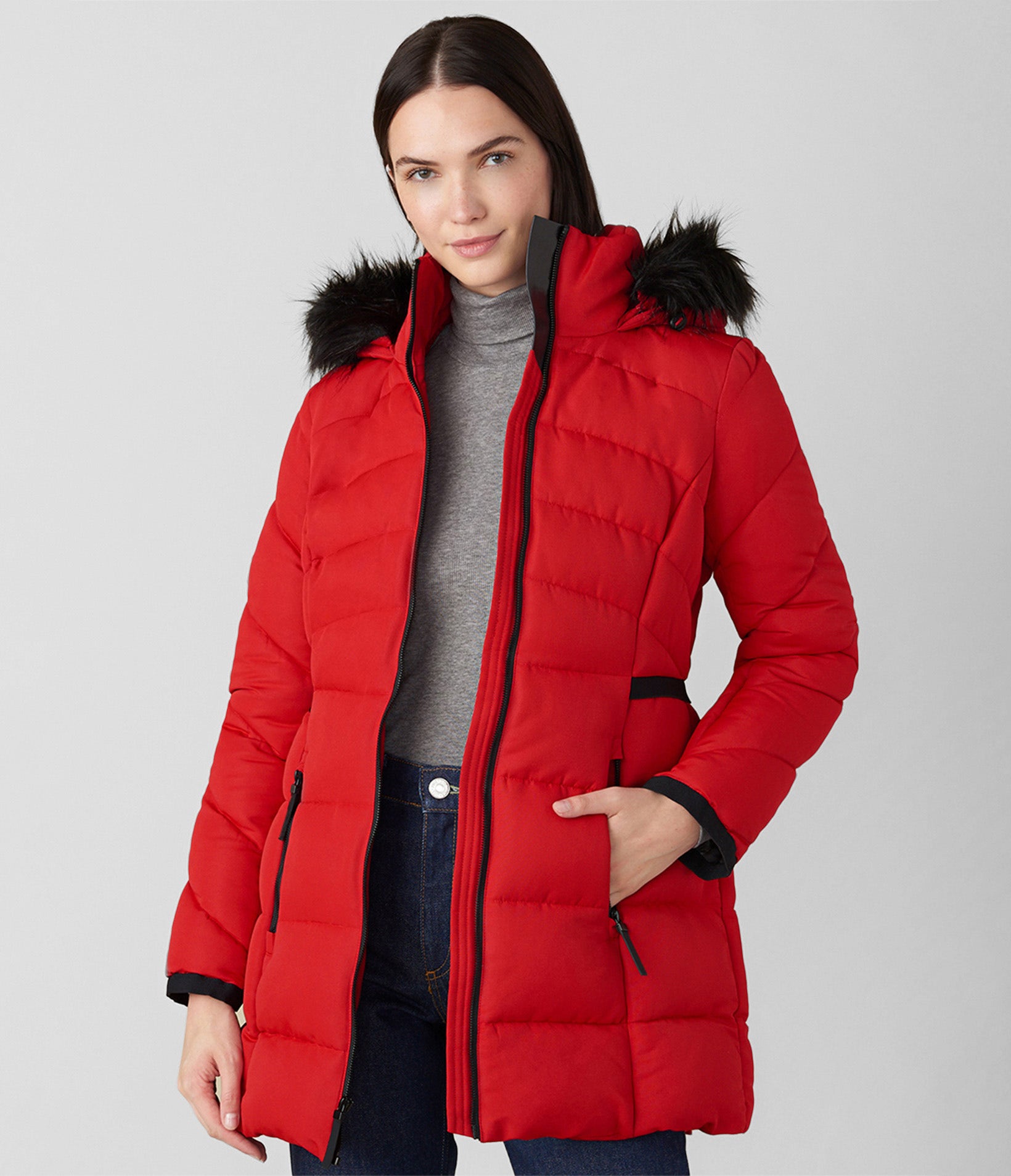 Long Quilted Walker Puffer