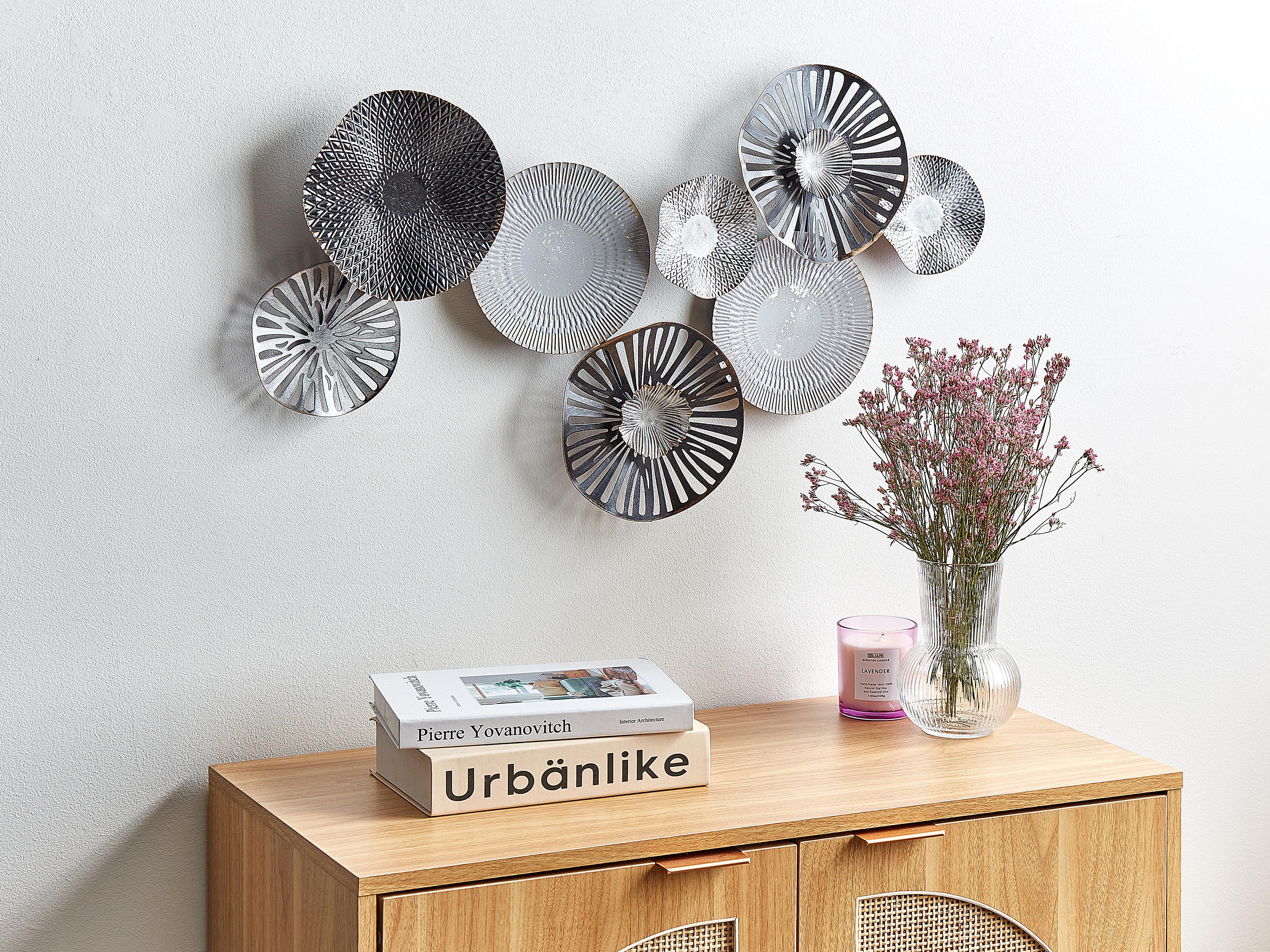 Wall Decor TENNESSINE Metal 49 cm Black