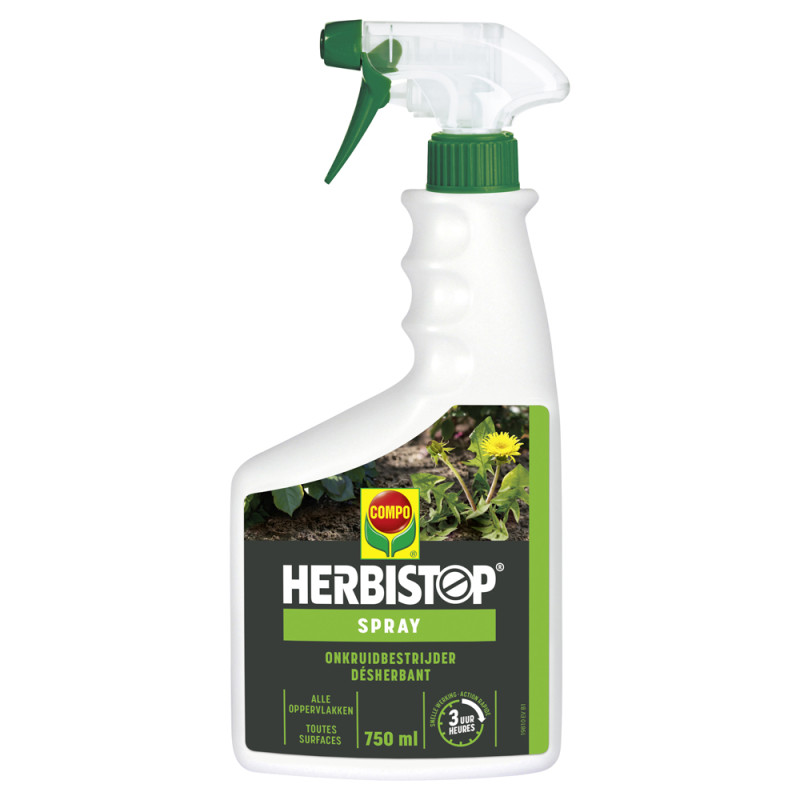 Spray désherbant Herbistop Ready toutes surfaces prêt-à-l'emploi 0,75 L COMPO