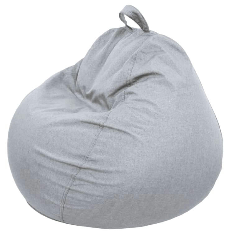 - Pouf Poire Gris 120 x 100 cm