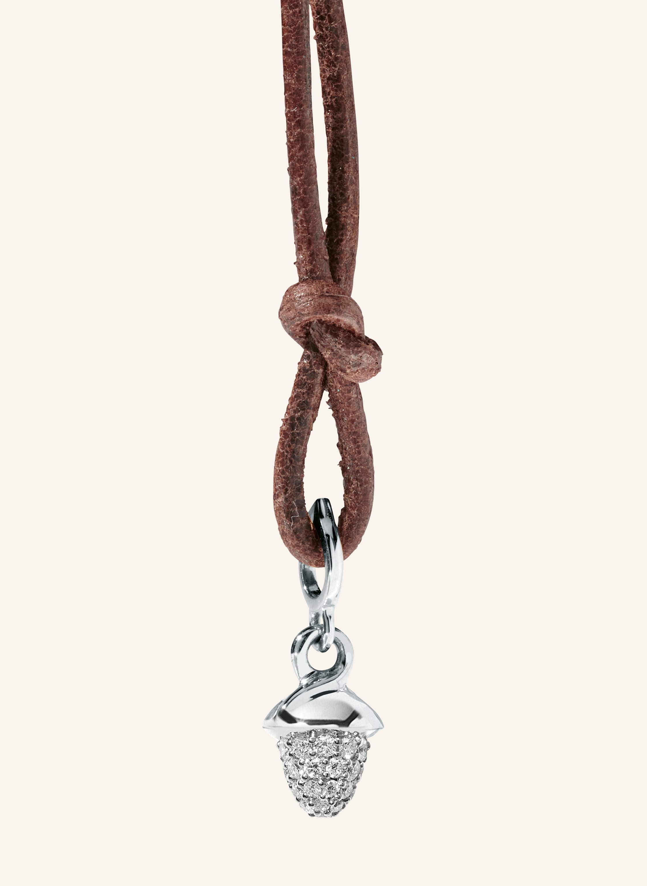 TAMARA COMOLLI Anhänger PENDANT MINIMIKADO DIAMOND PAVÉ 18K Weißgold