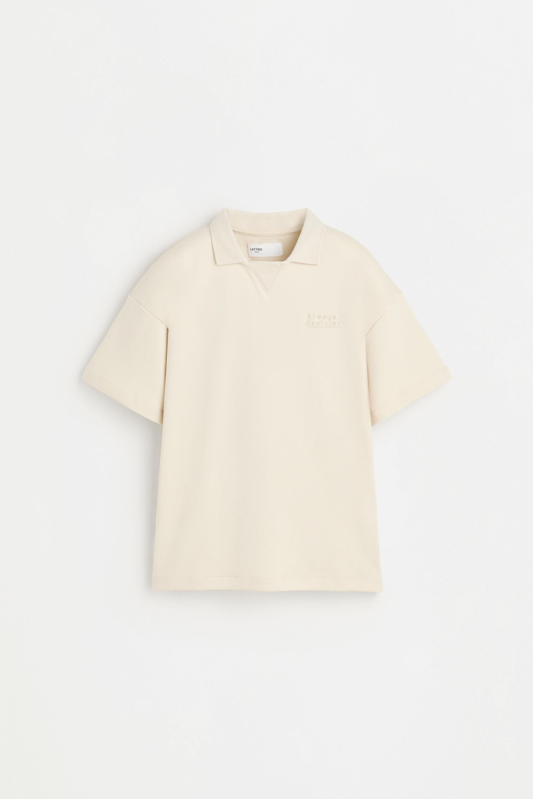 Polo interlock texto