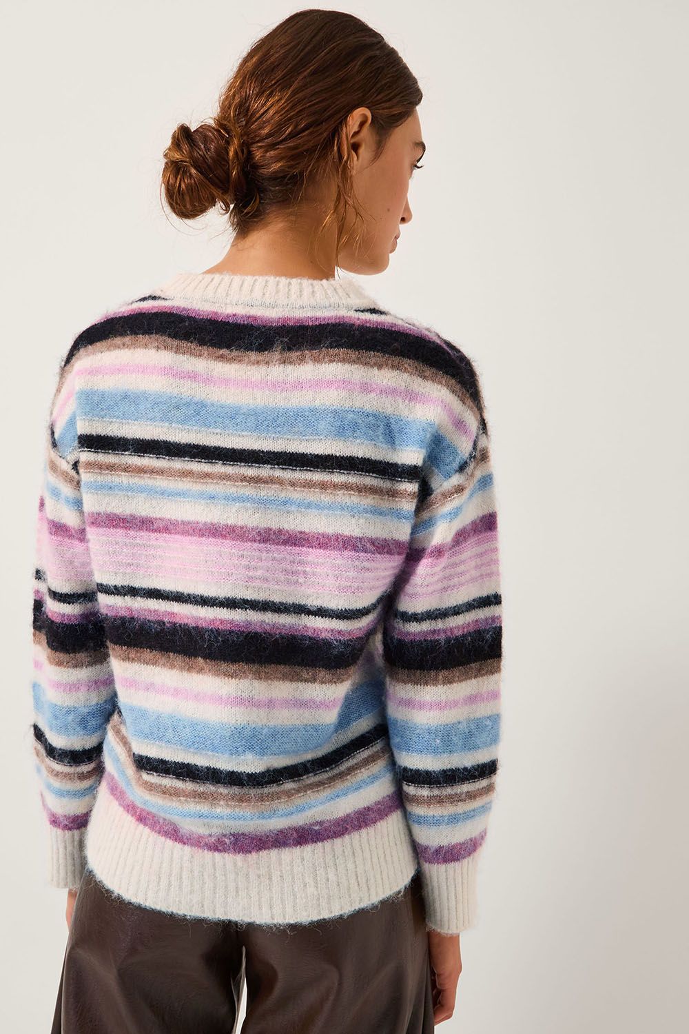 Monsoon Sylvie Stripe Jumper Ivory