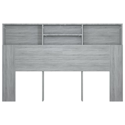 NNEVL Headboard Cabinet Grey Sonoma 160x19x103.5 cm