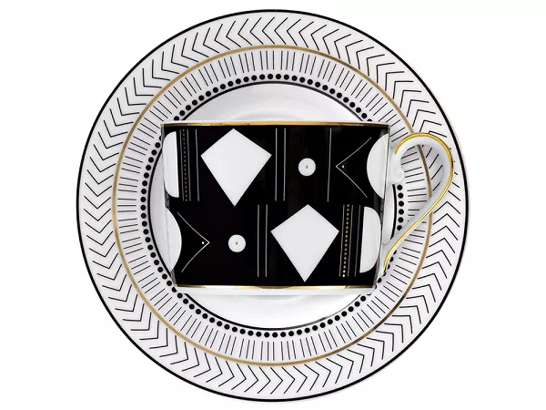 Zestaw do kawy dla 6 osób (12el) Ćmielów - Kolekcja Jenny ART DECO GX48