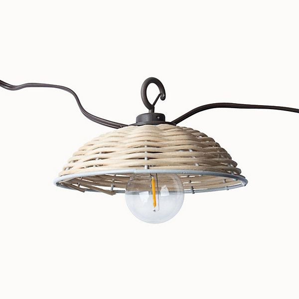 Lot de 8 abats jours Bali pour guirlande solaire - Chromex