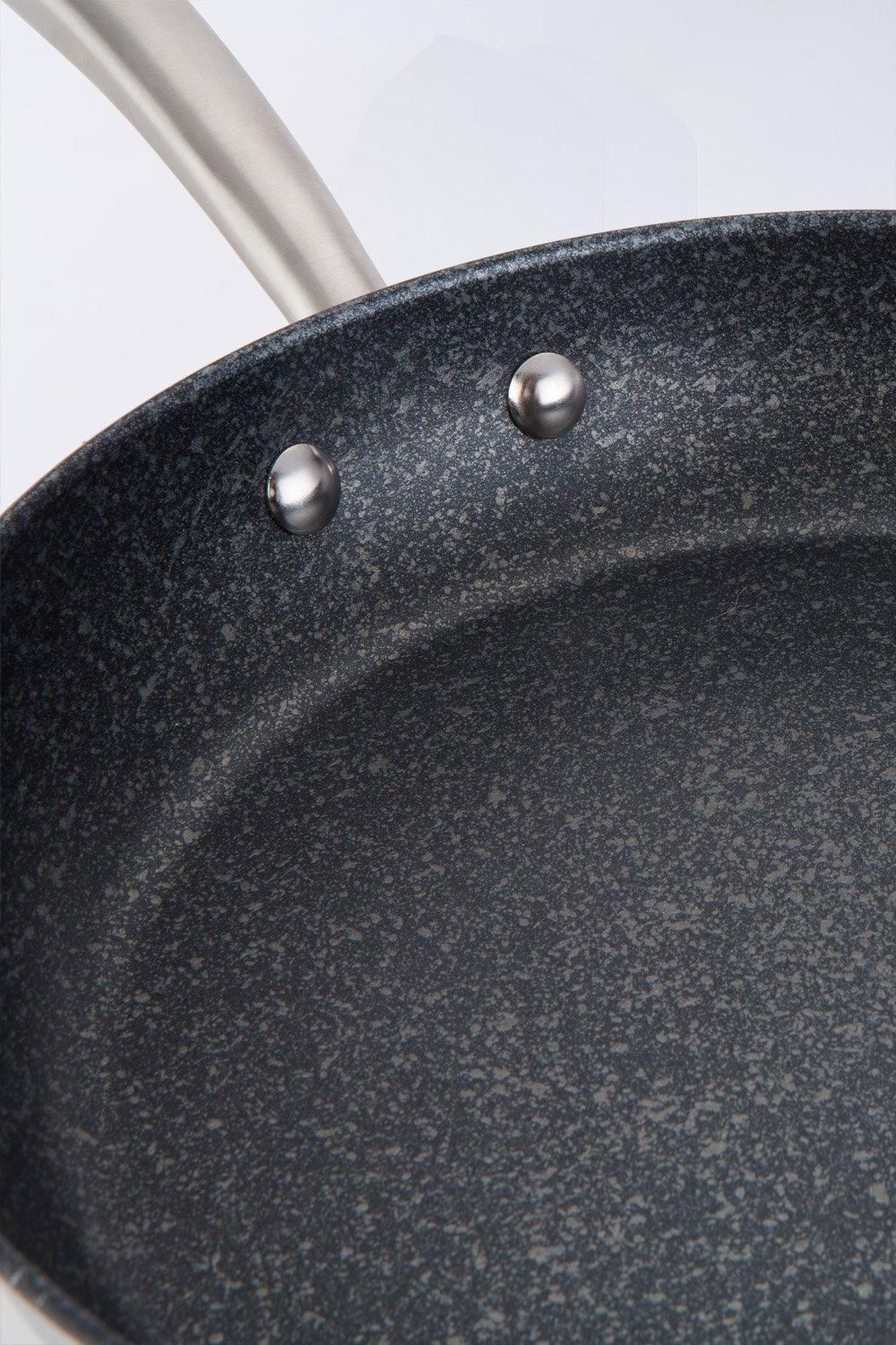 Prestige Scratch Guard Stainless Steel Non Stick Frying Pan Set, 25 and 29cm, Induction Suitable