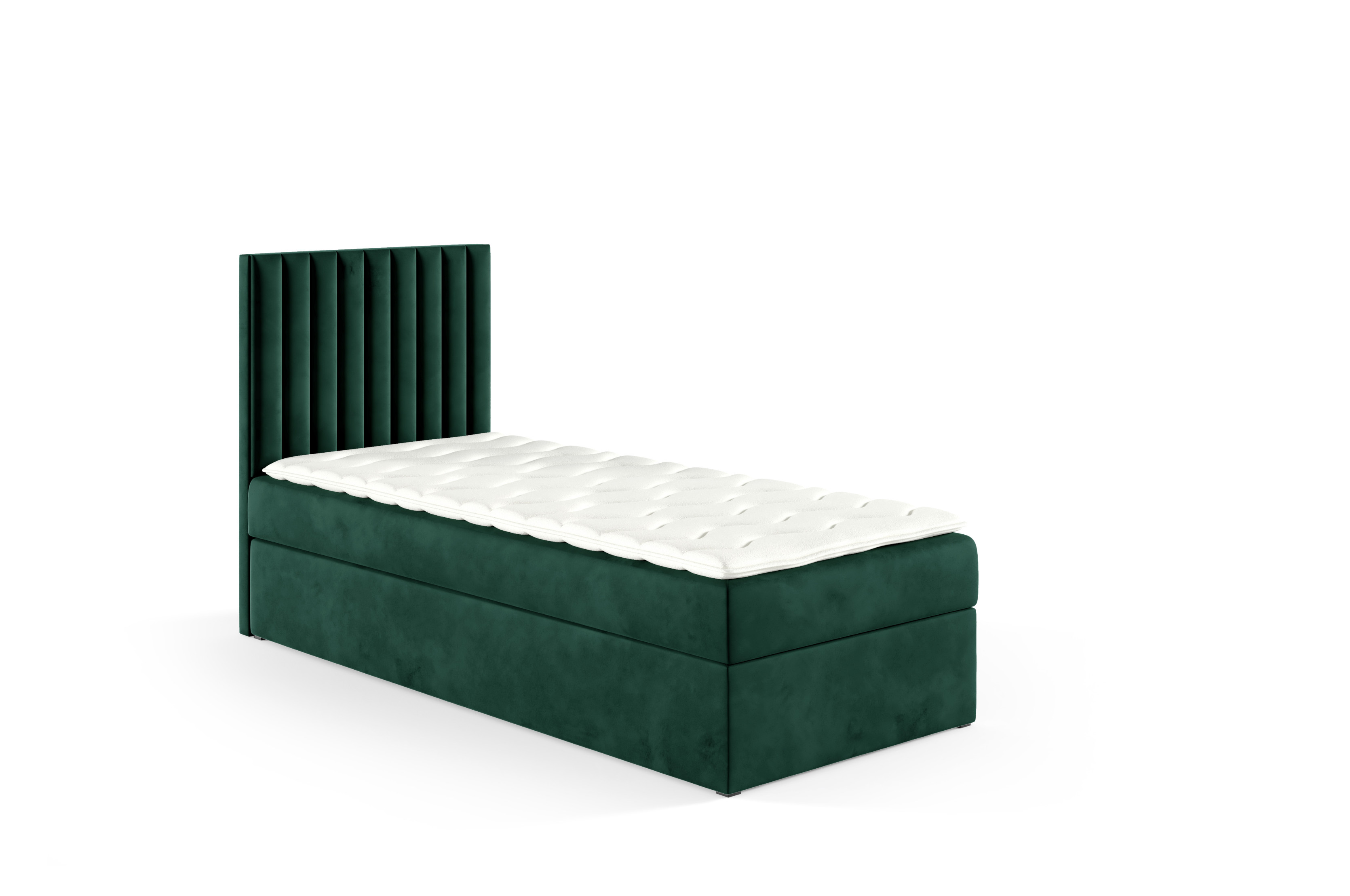 Łóżko kontynentalne Lilly Box 90x200 bez nóg riviera 38