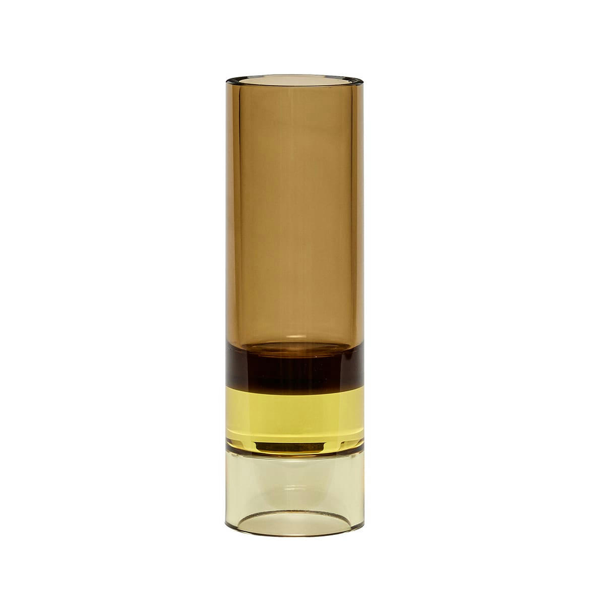 ASTRO - Photophore en cristal marron et jaune