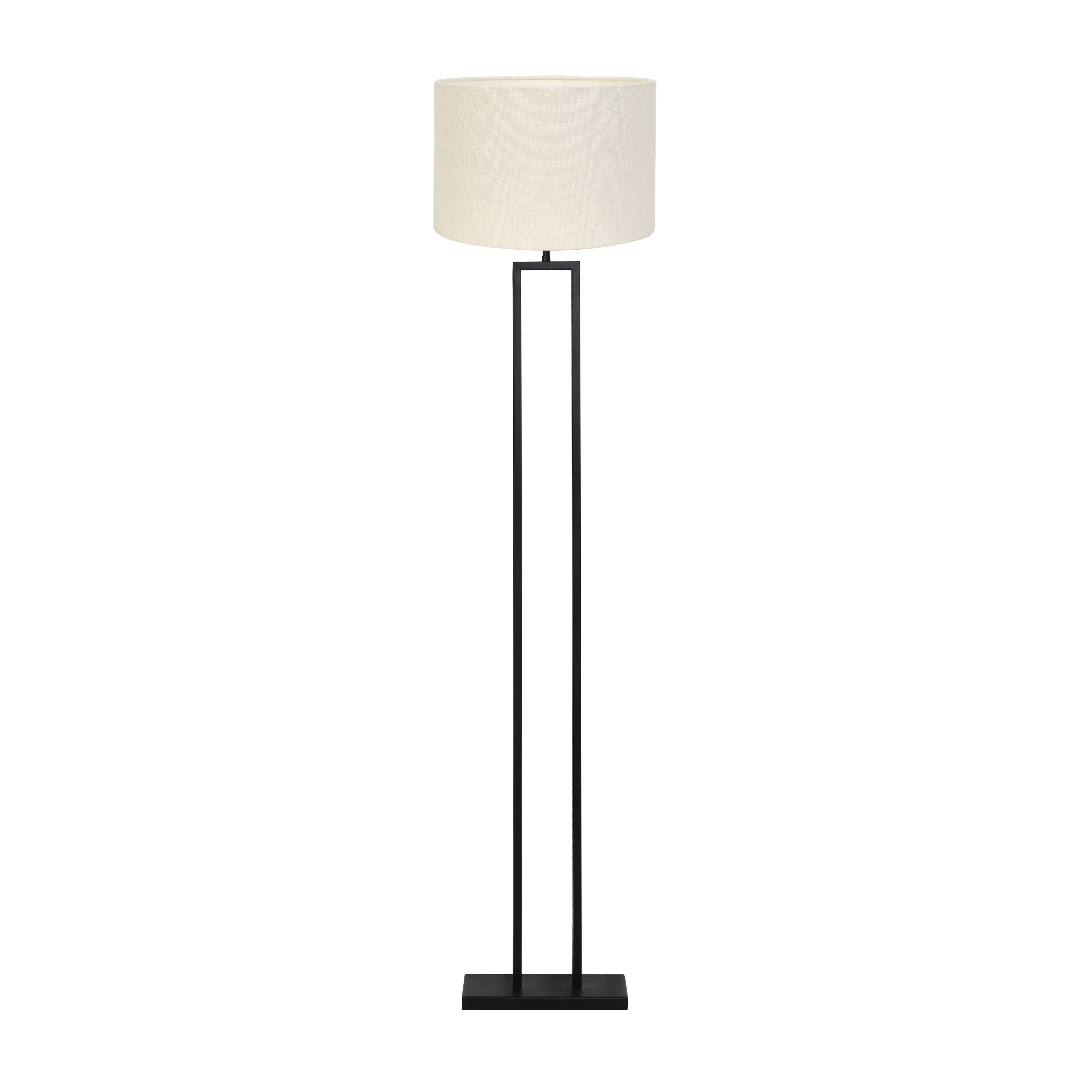 Light & Living vloerlamp Shiva/Livigno - zwart, eiwit - 40x40x170cm