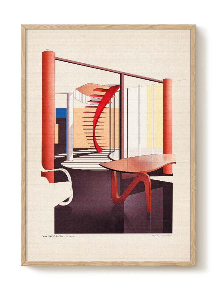 Sander Patelski - Maison Atelier d’André Bloc - PSTR studio Kunst Poster