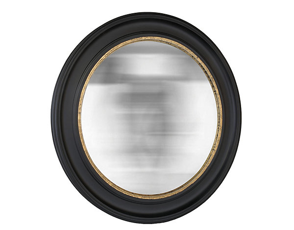 Miroir rond convexe style vintage effet mat noir ⌀100 x L.100 x H.100 x ep.5 cm