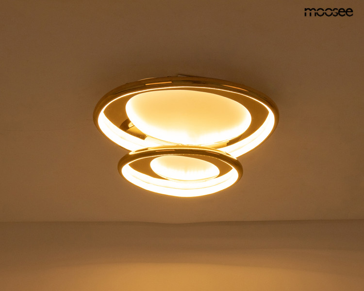 MOOSEE lampa sufitowa / plafon CELL 2złota
