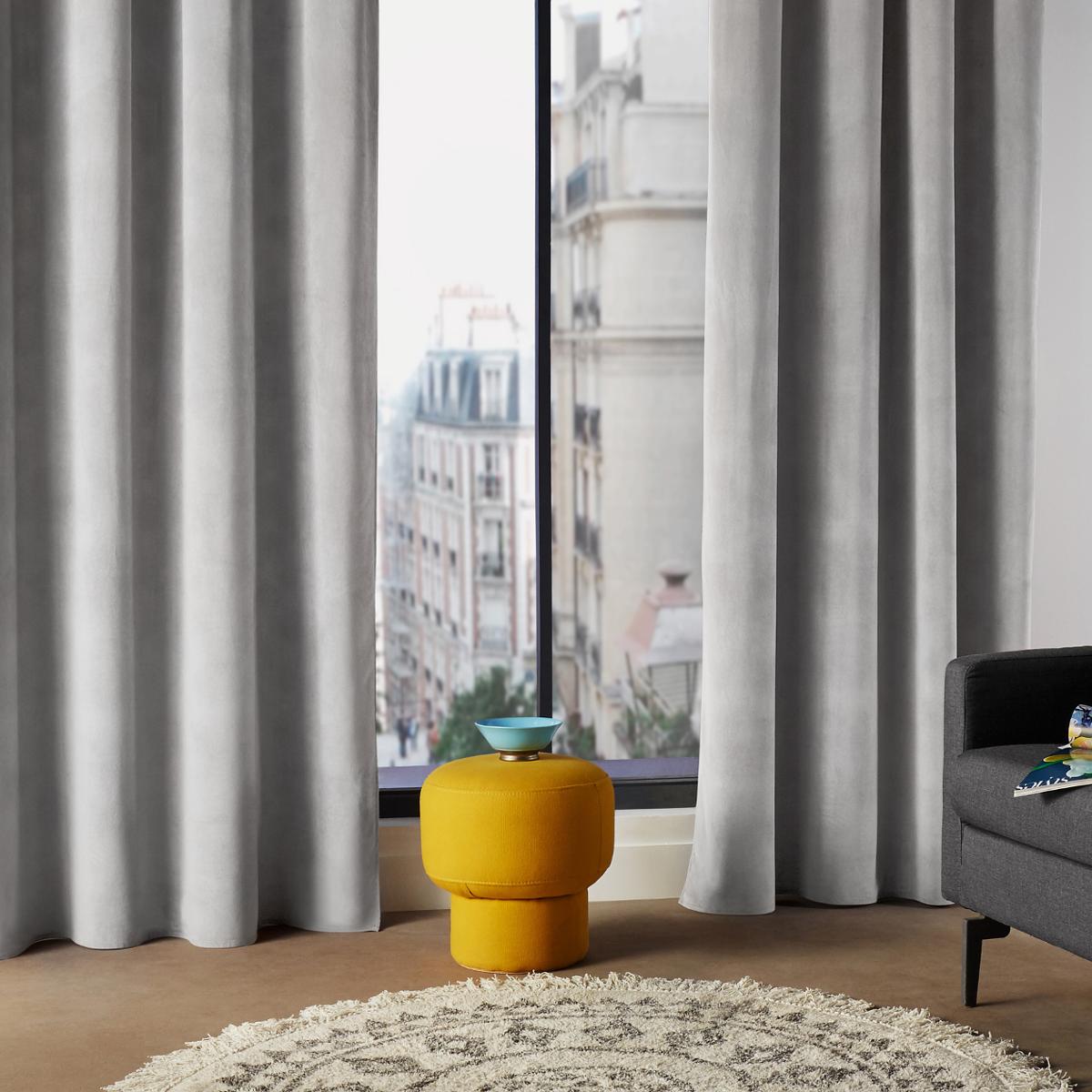 Curtain "Lilou" Mouse grey, 140x260 cm