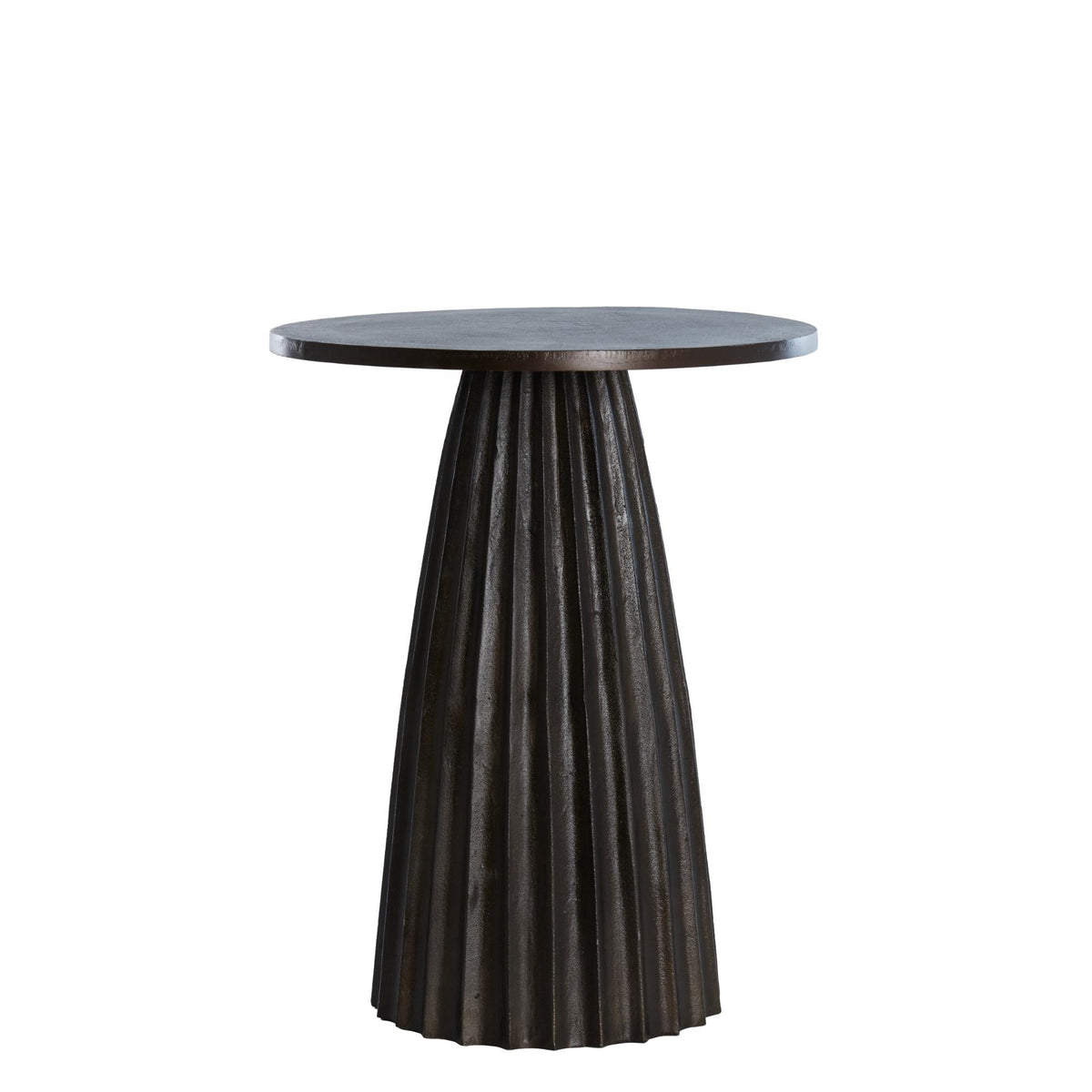 Light & Living bijzettafel Veglia - bruin - Ø40cm