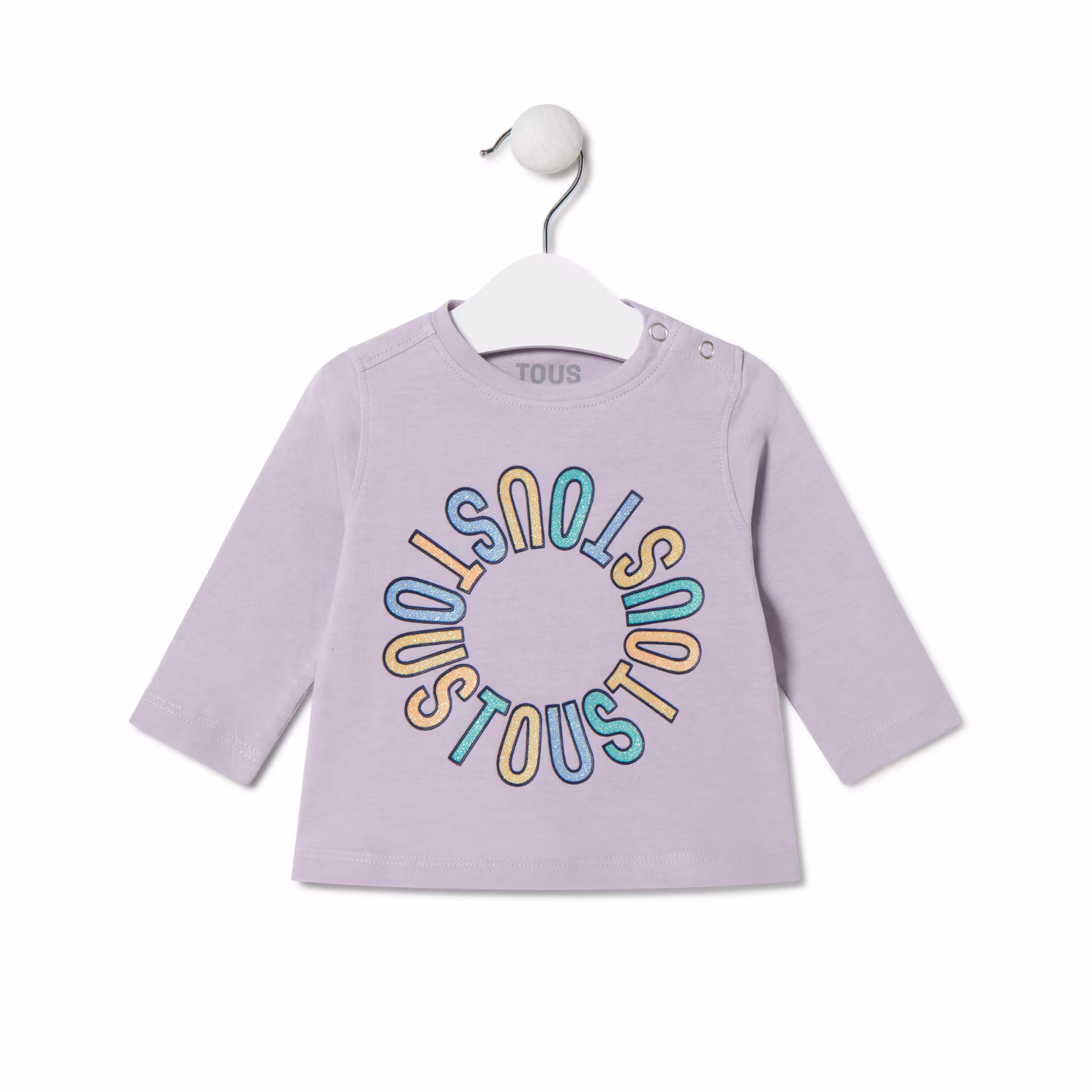 Camiseta logo TOUS circular Casual lila