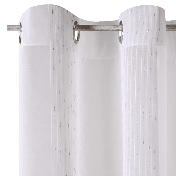 Voilage QUEEN coloris blanc 140 x 260 cm