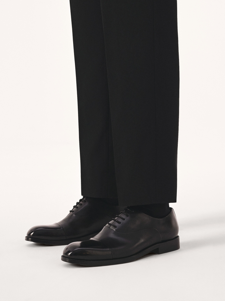 Black oxford shoes