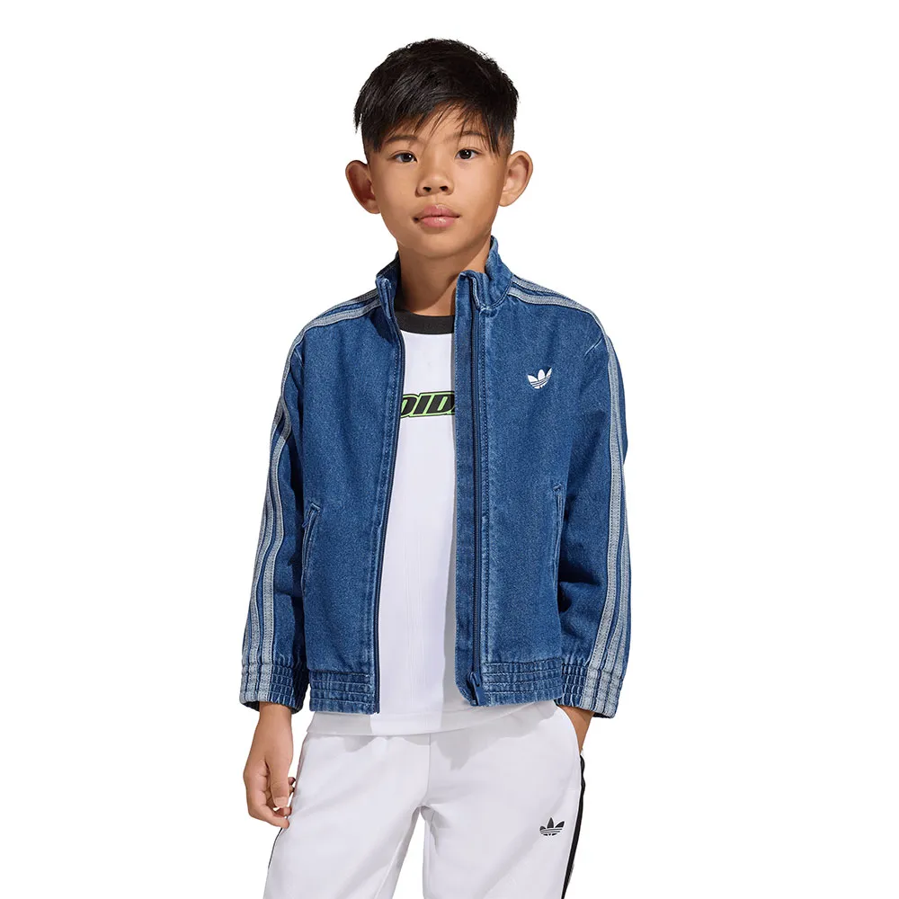 adidas Originals Firebird Denim Loose full zip sweatshirt