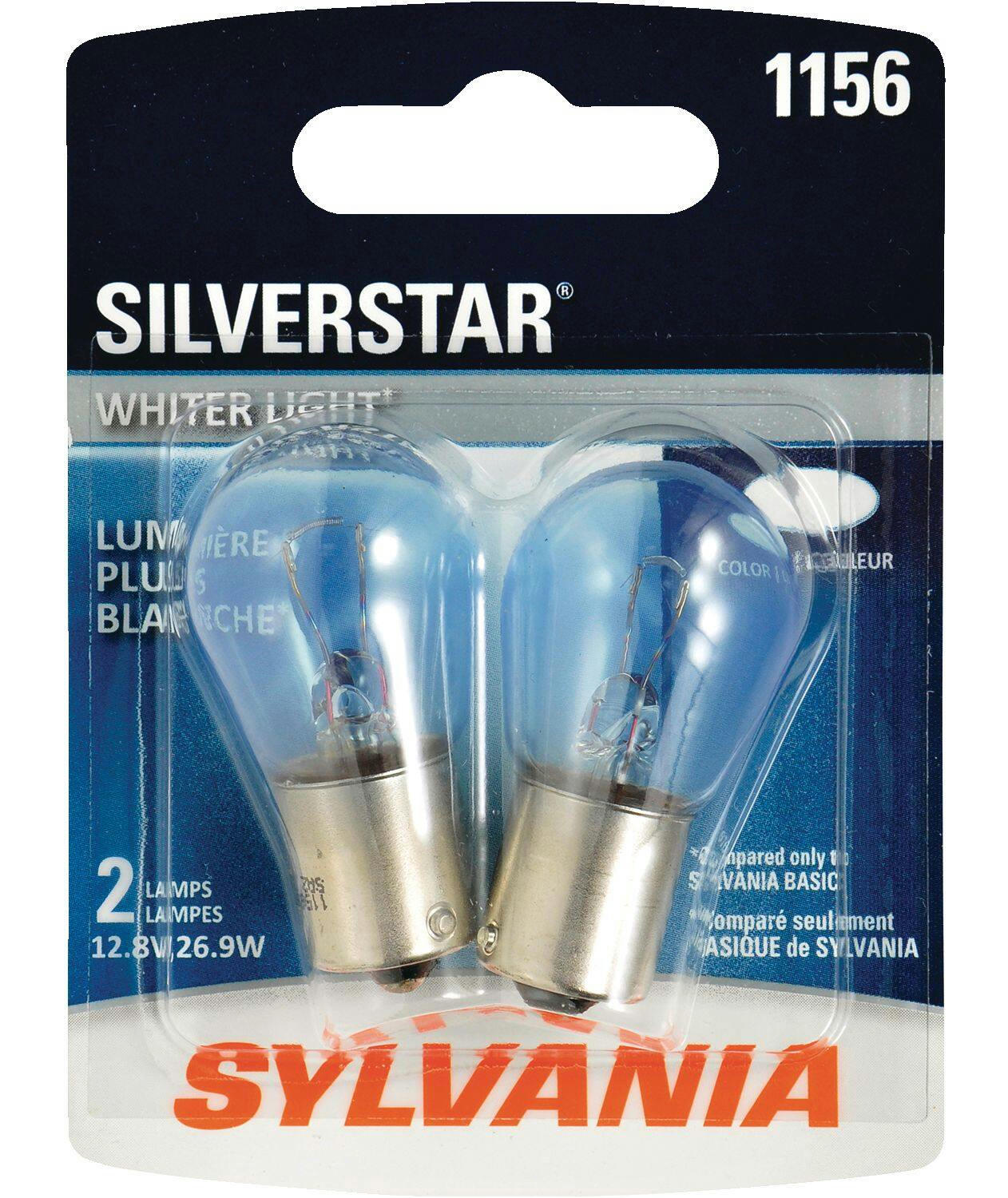 1156 Sylvania SilverStar® Mini Bulb, Whiter Light, 2-pk