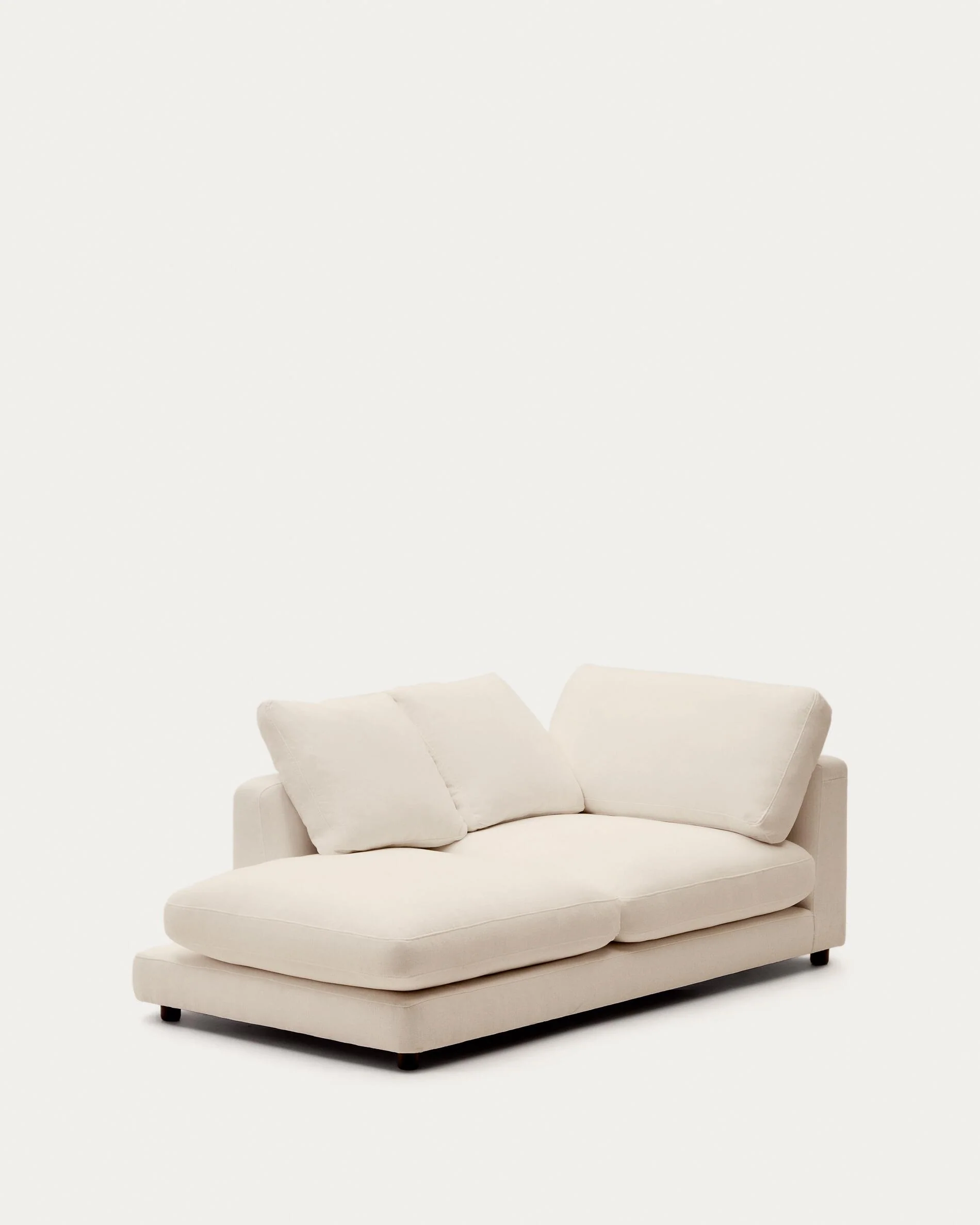 Gala left chaise longue in beige chenille FSC Mix Credit 193 x 105cm