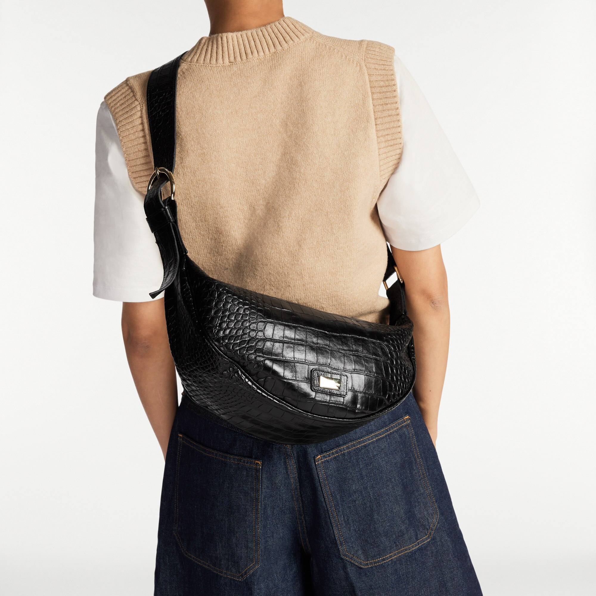 Parabola<br>Half Moon Crossbody Bag