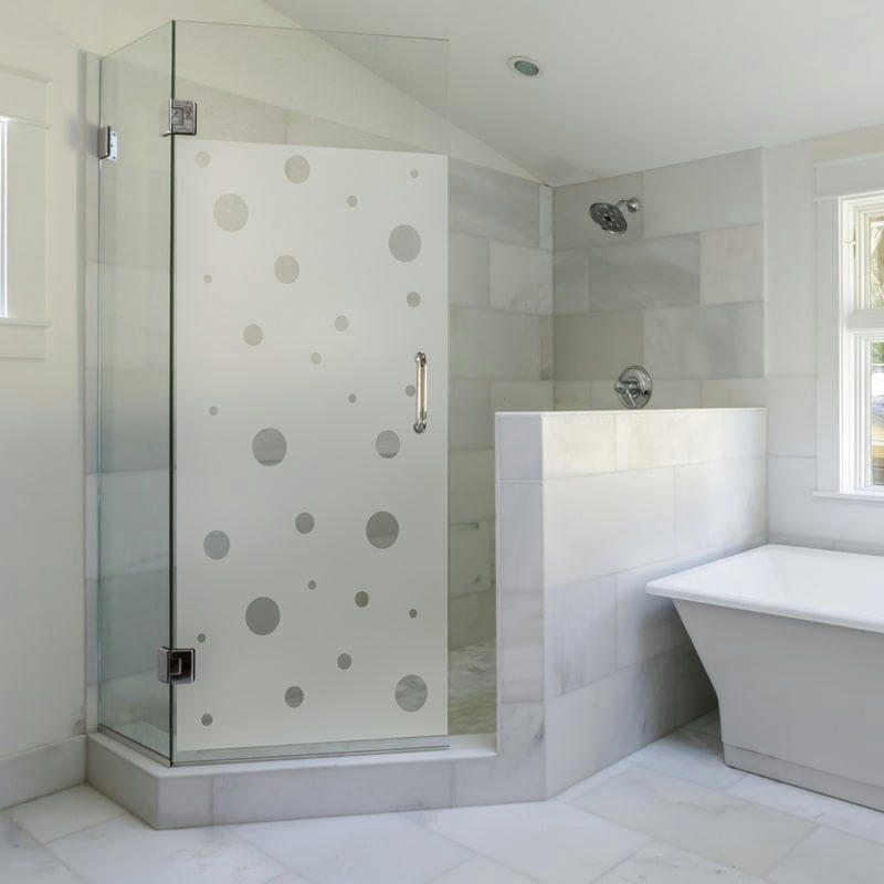 - Film Occultant petites bulles pour Vitre/Douche 90x45cm