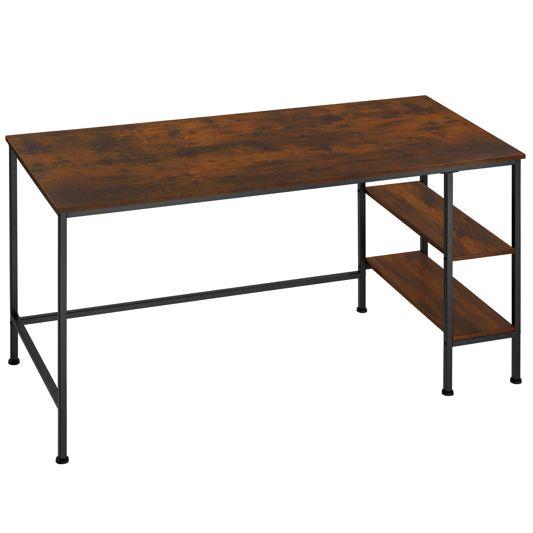 - Bureau Style industriel Bois foncé industriel, rustique