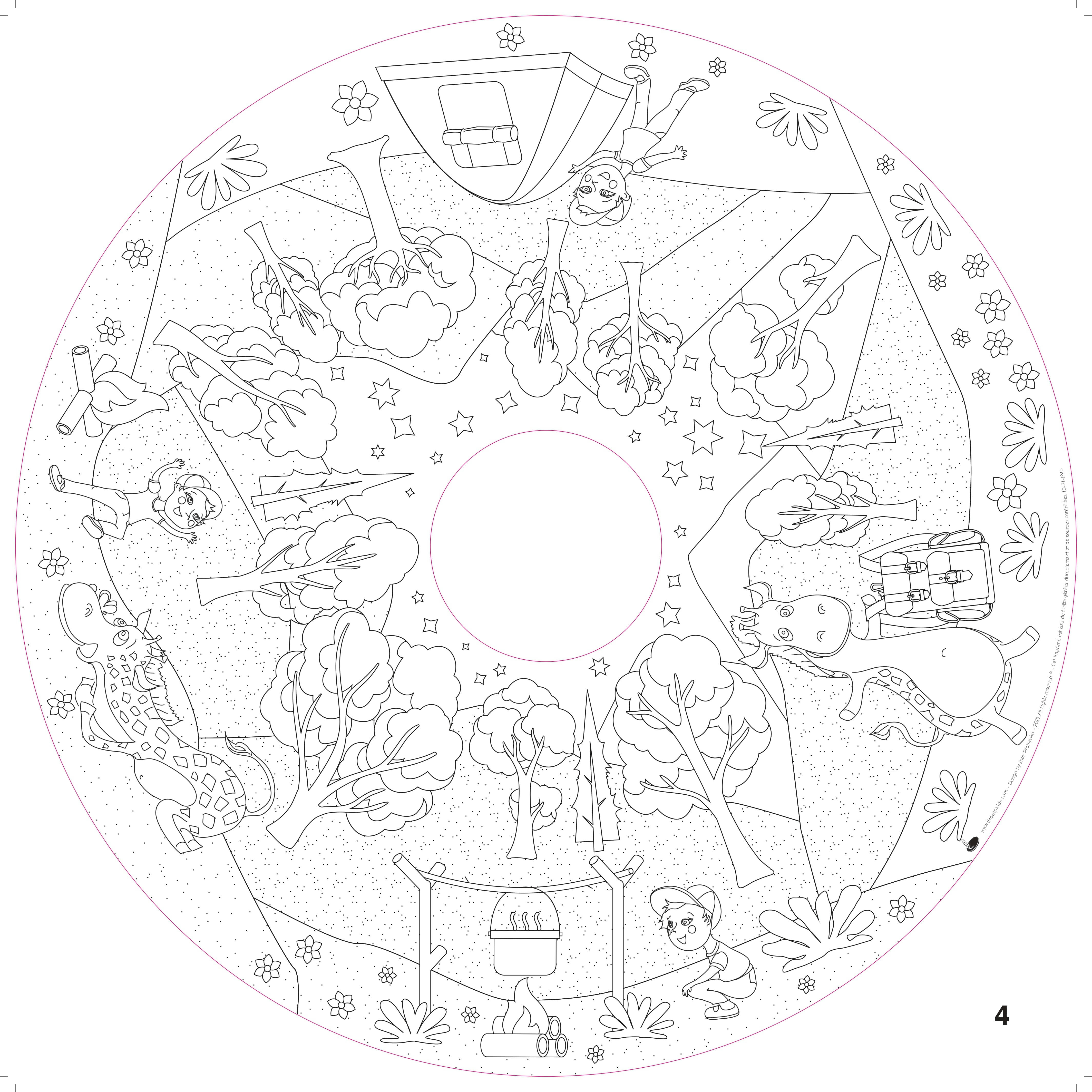 ADVENTURE MATES - Table à dessiner multifonction en bois D70 cm