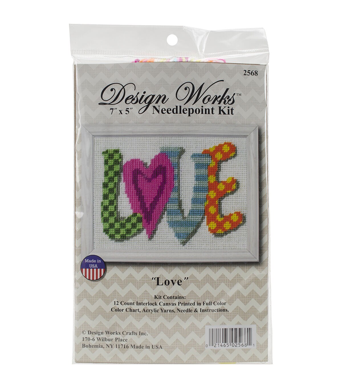 Design Works 7 x 5 Love Needlepoint Kit