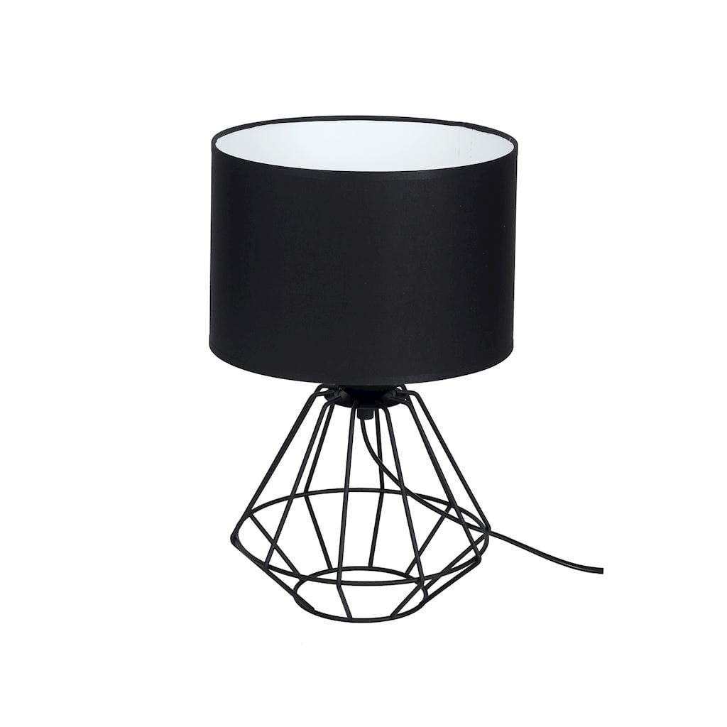 Lampa stołowaczarna COLIN 1xE27x60W wys:20cm Milagro