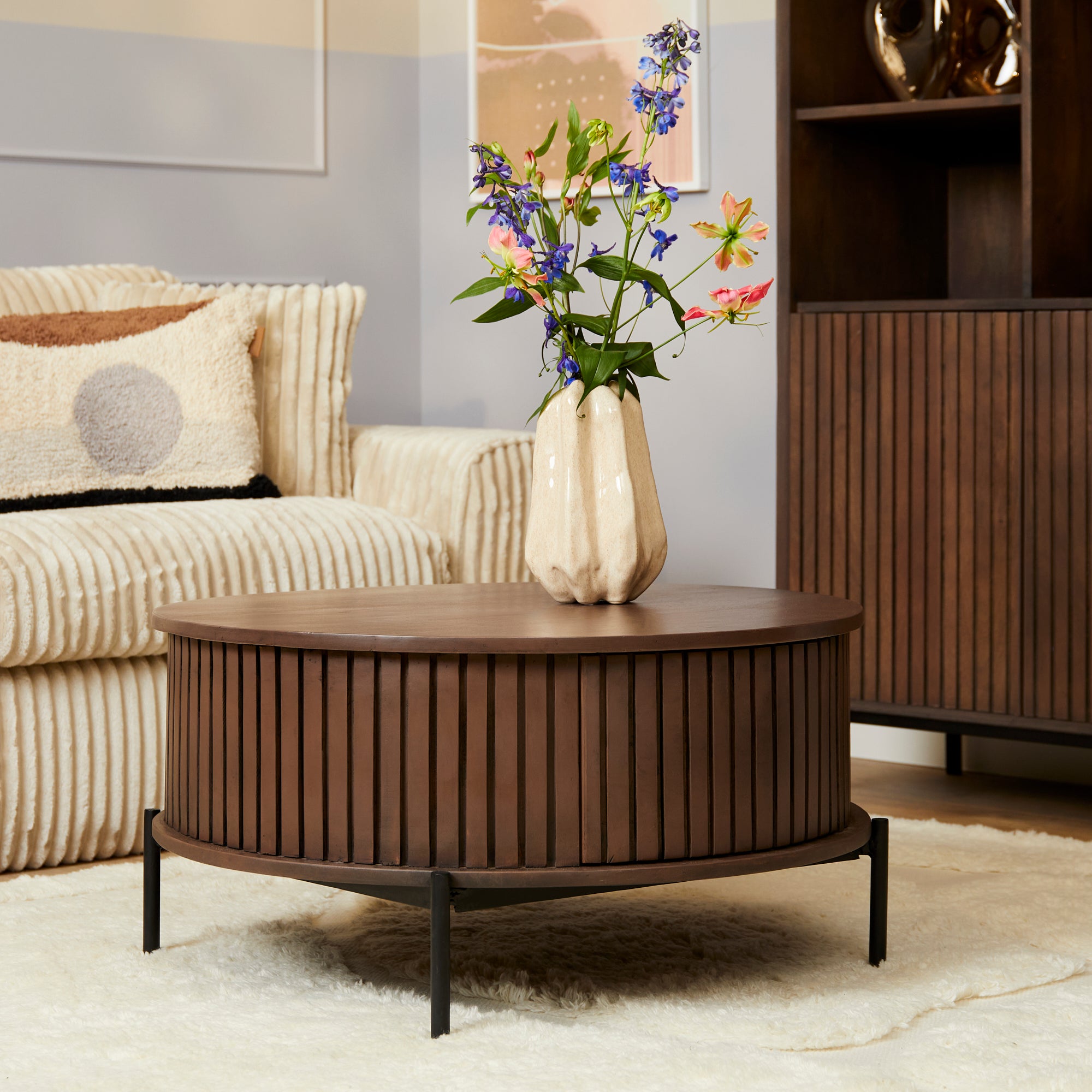 Starfurn - Salontafel Madison Walnut - 80 cm - Rond