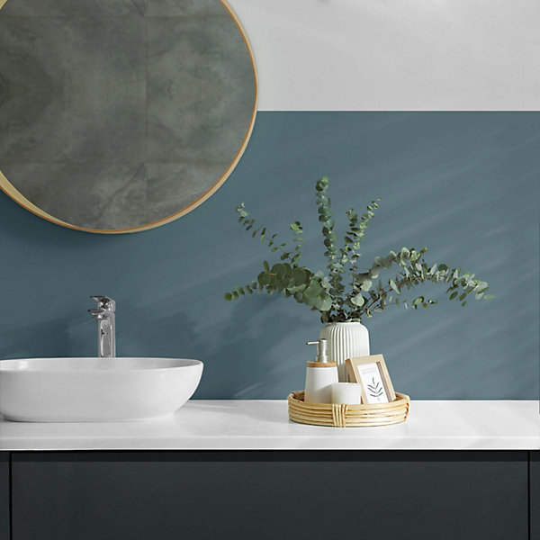 Panneau Mural Wallfluent 120x60 cm Couleur Bleu Marine 1 pièce