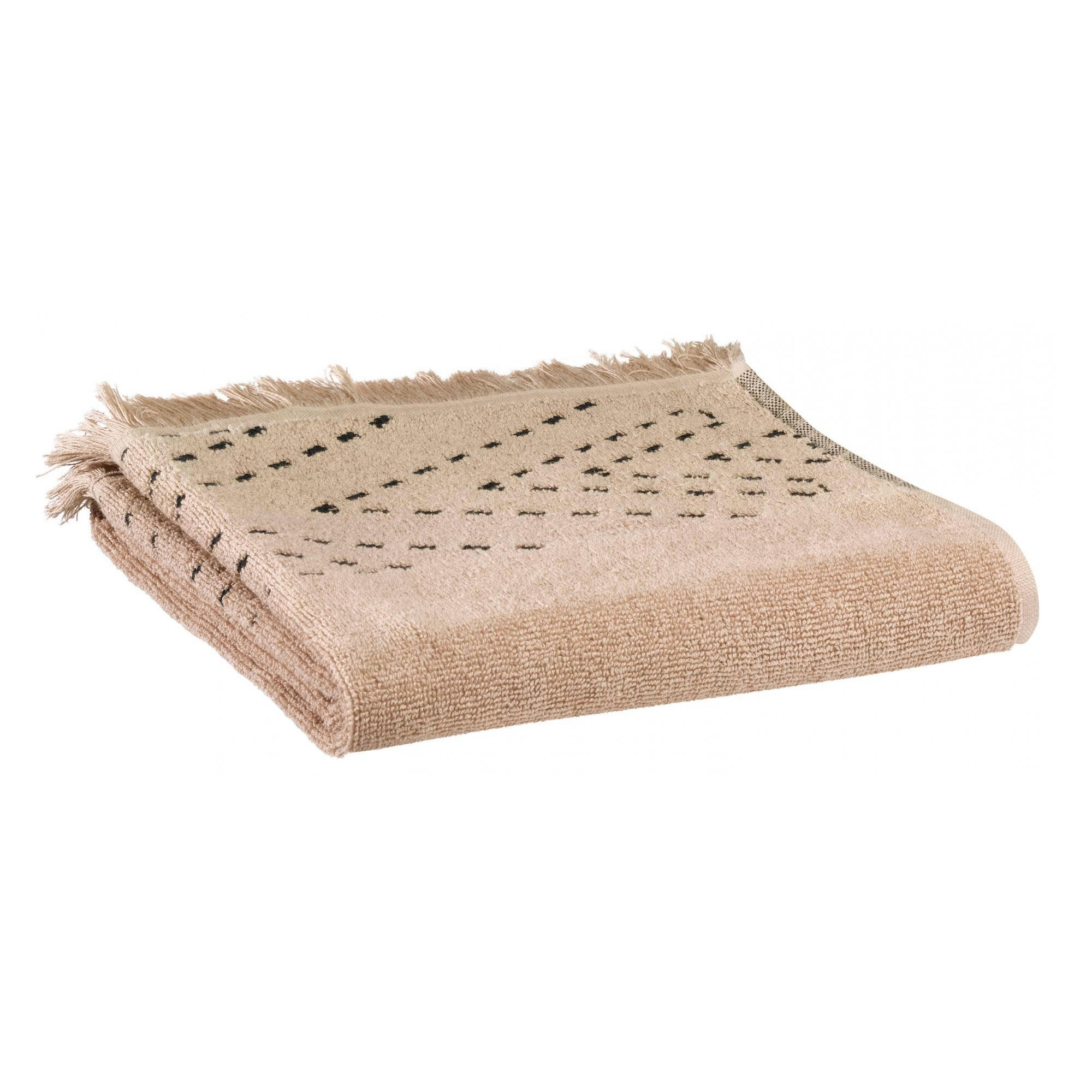 JULIA - Serviette de toilette  en coton sesame 50 x 100
