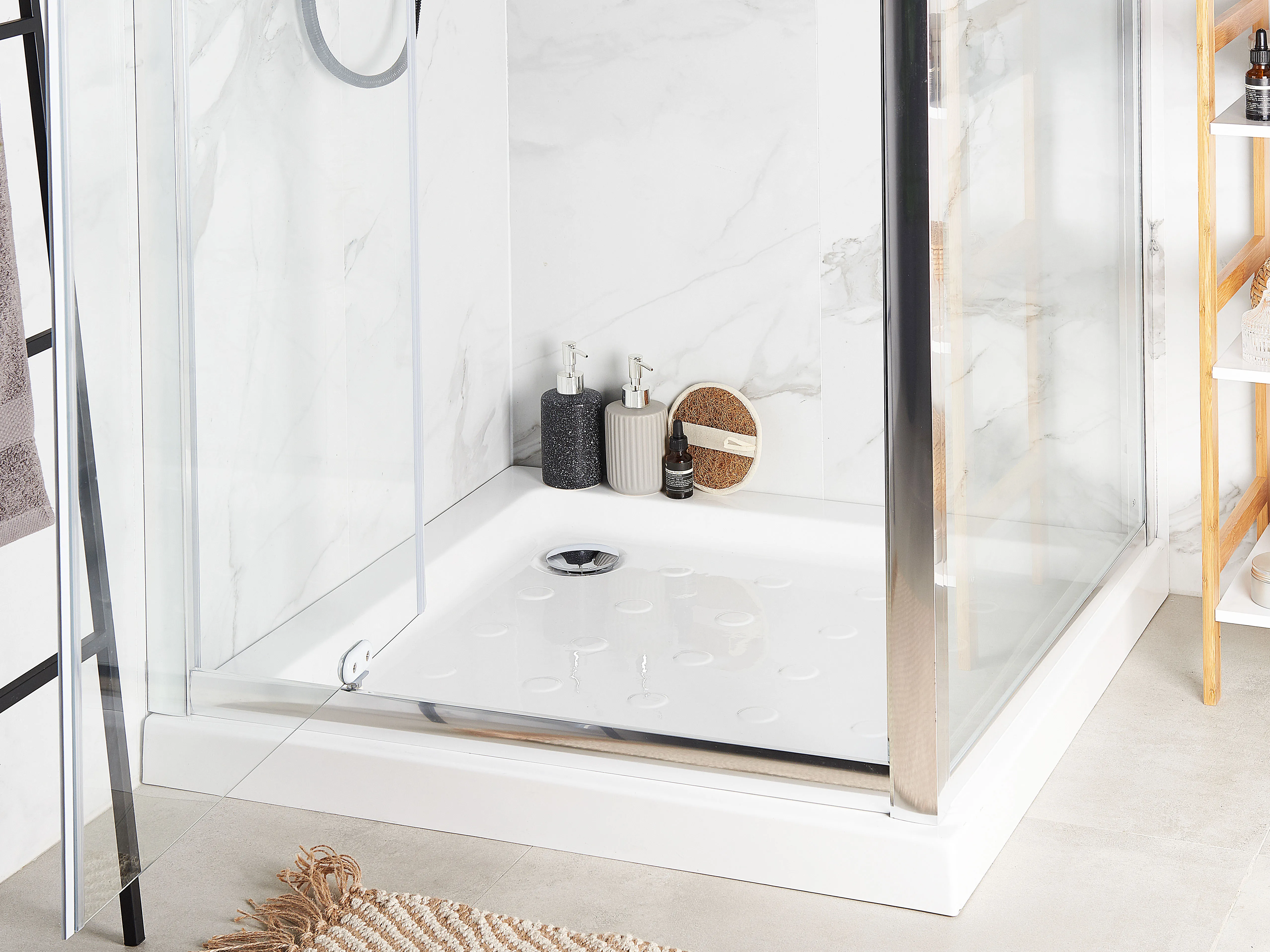 Shower Tray ESTELI 900 x 900 x 70 mm White