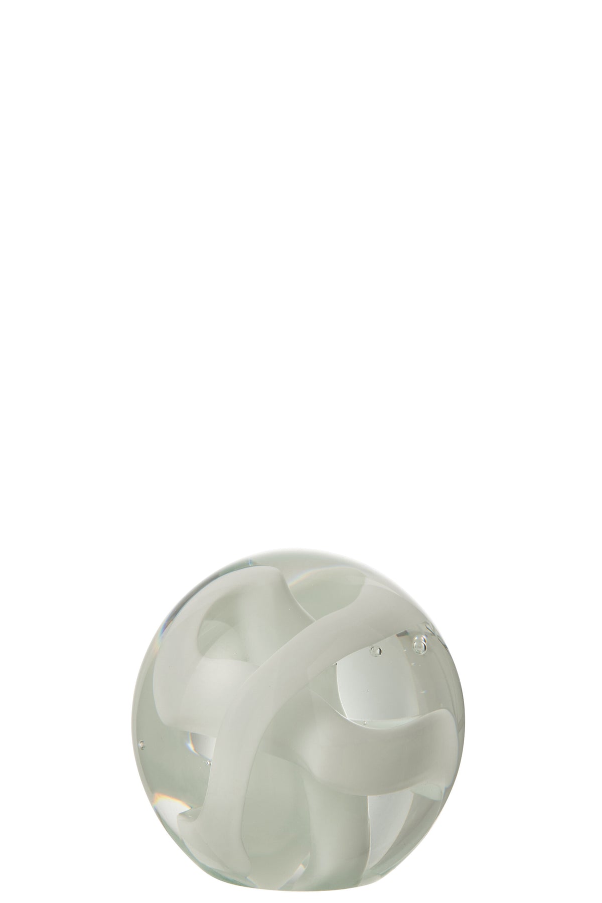 J-Line presse-papier Slinger - glas - wit - small