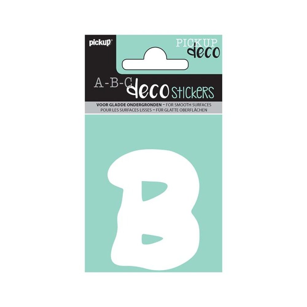 BOKSTAV PICKUP ABC DECO EMMA B 70 MM HVIT
