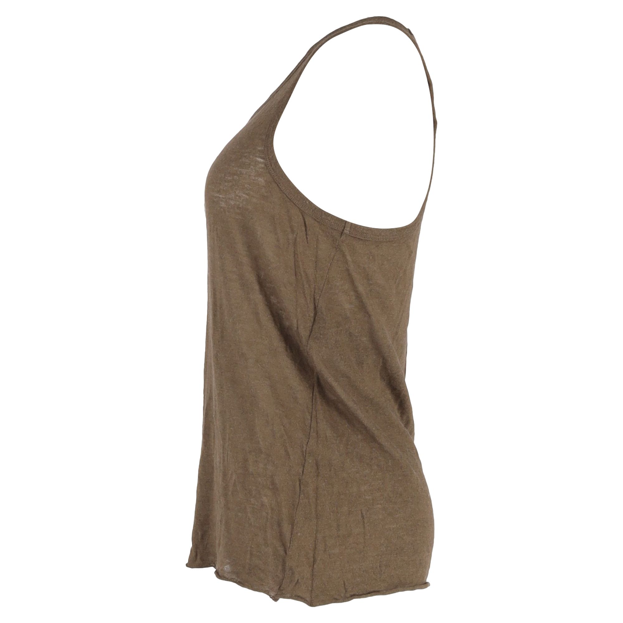 Haider Ackermann Preloved Tank Top in Brown Cotton