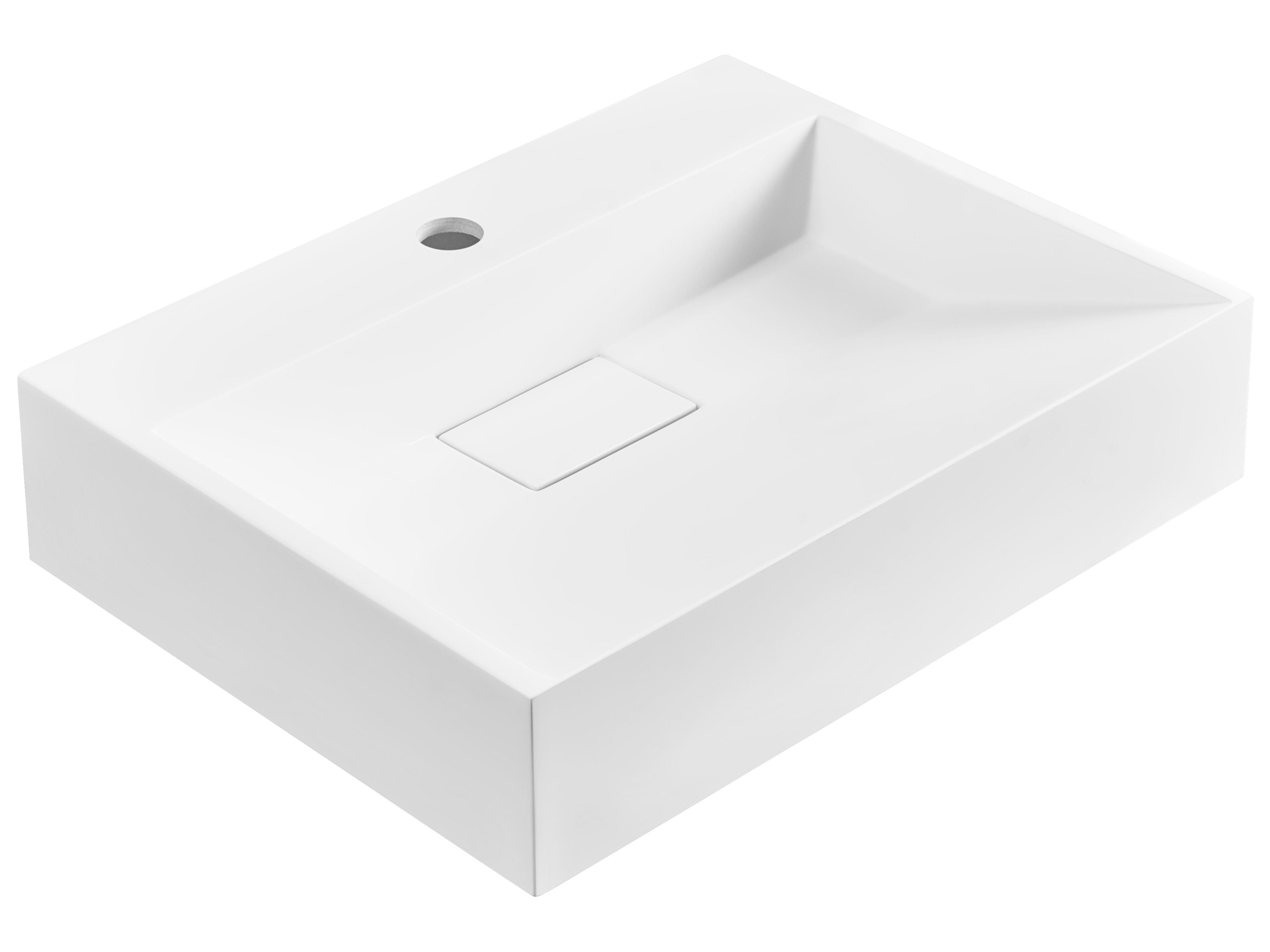Wall Hung Basin QUENKO 1000 x 460 mm Mineral Cast White