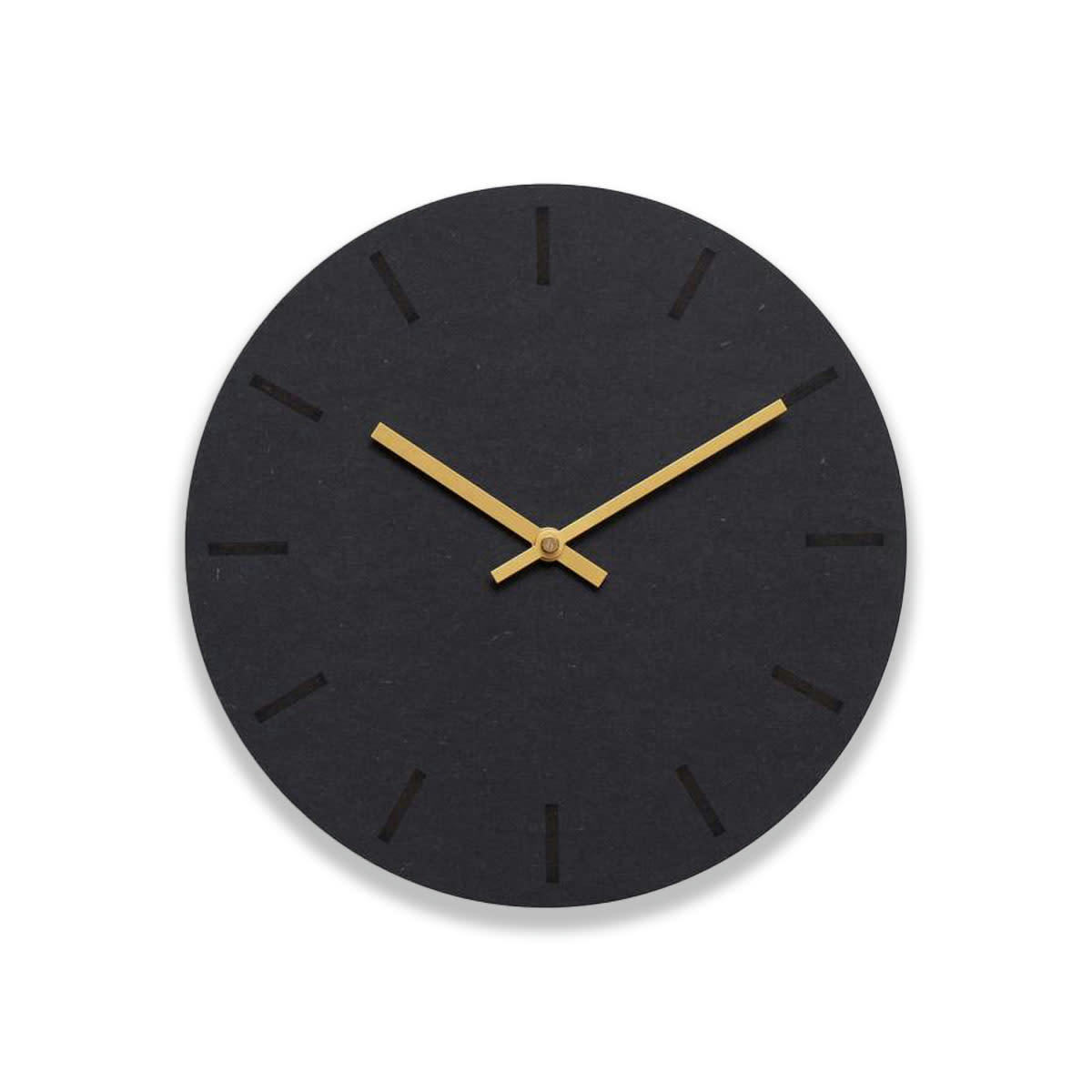 - Horloge murale en bois noir D28cm