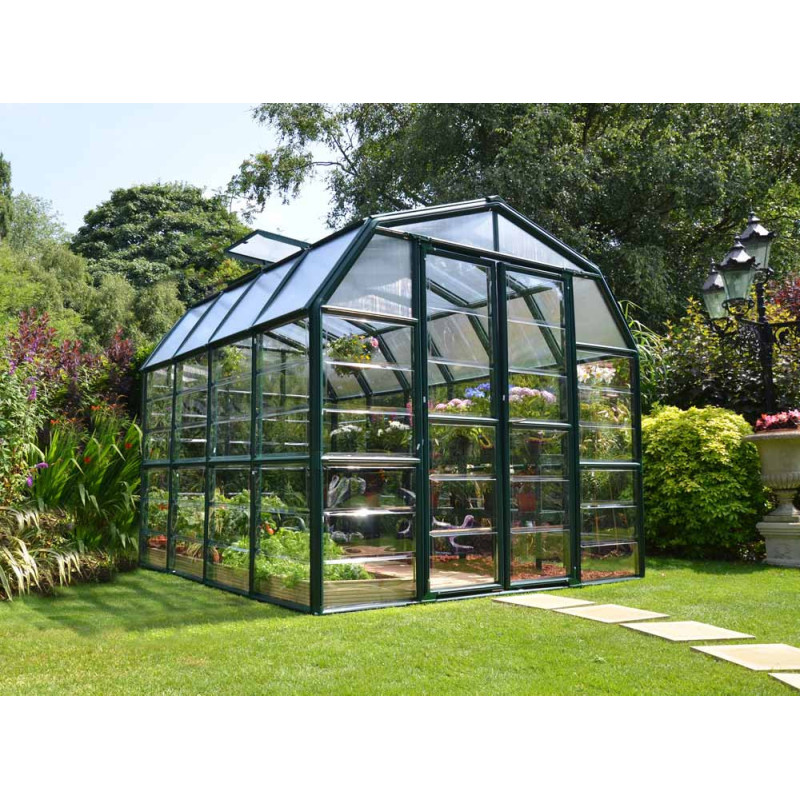 Serre en polycarbonate Grand Gardener verte 5,9 m² CANOPIA