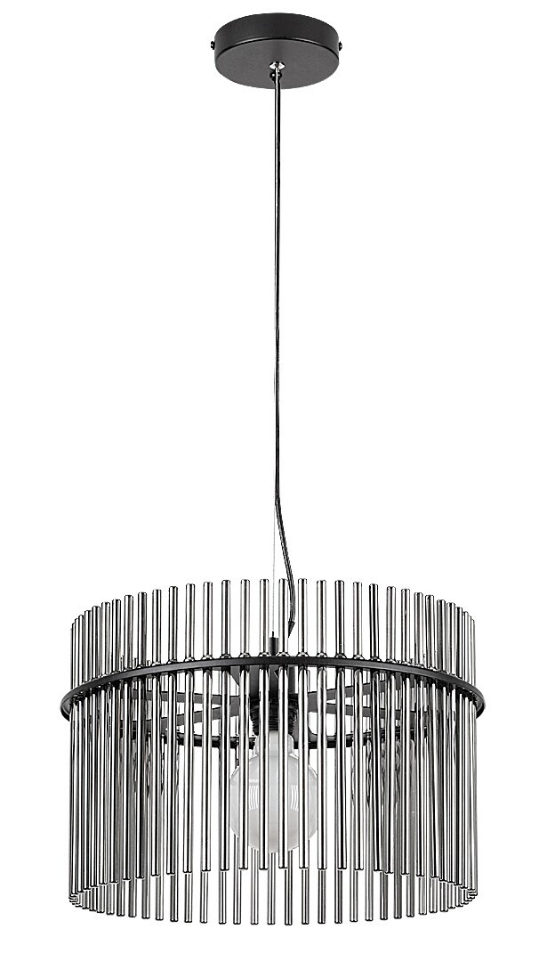 Lampa wisząca INESA czarna matowa 1xE27x40W wym:150x40x40cm IP20 Rabalux