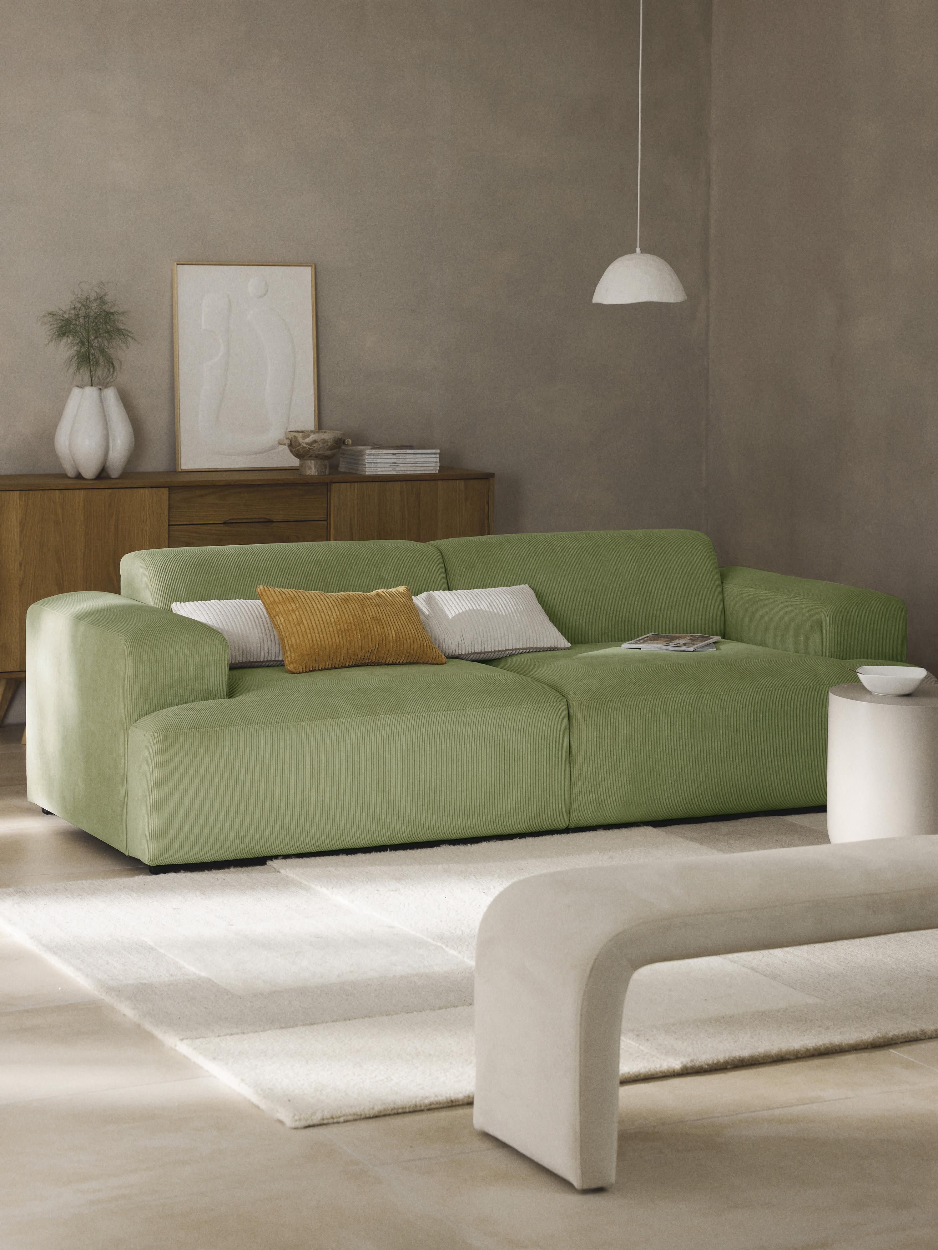 Cord-Sofa Melva (3-Sitzer)