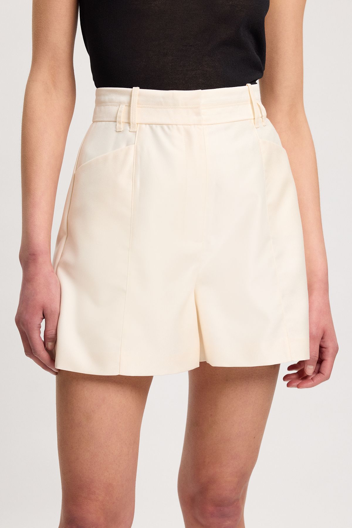 KarenMillen Tailored Satin Shorts